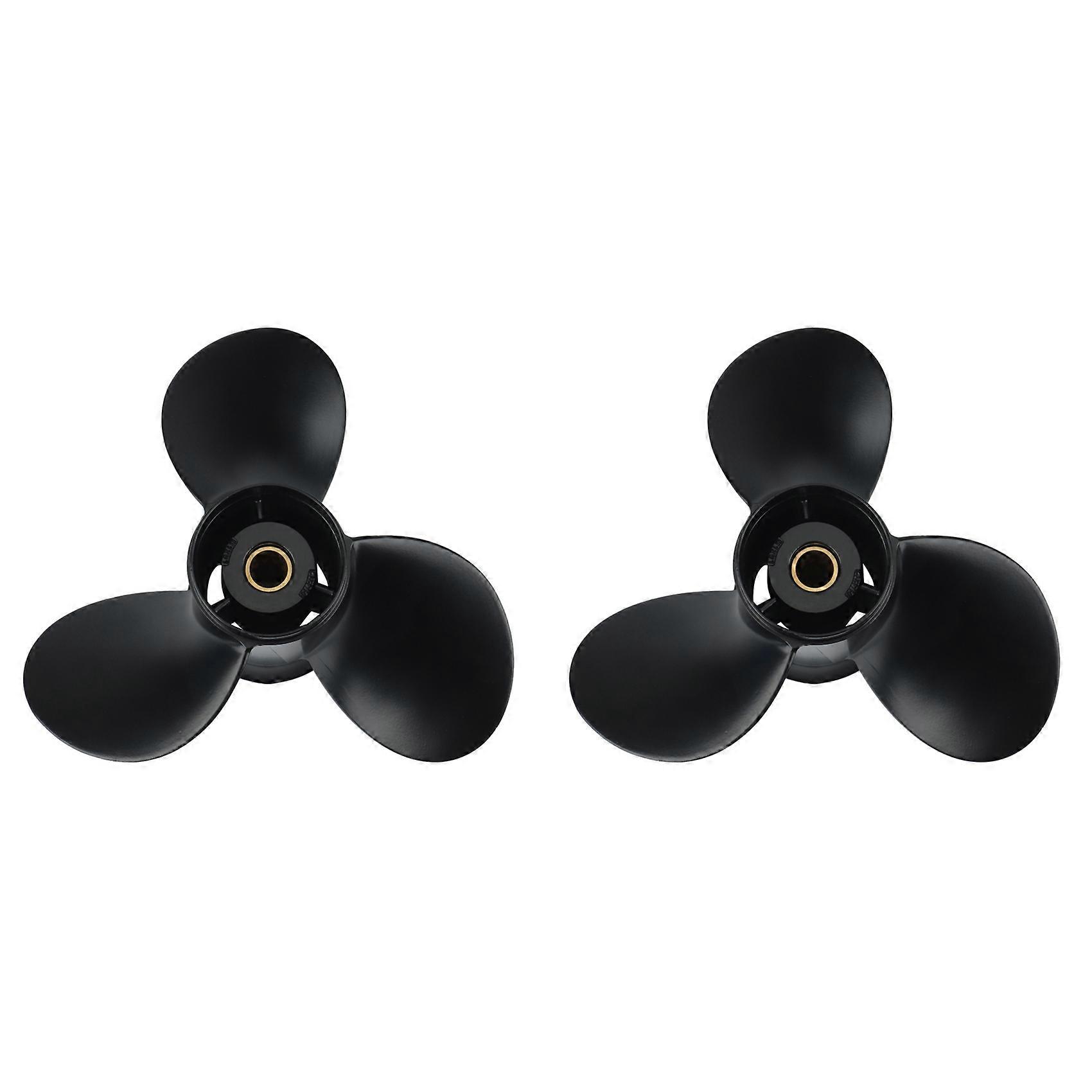 2X Propeller 9 1/4X12 58100-89L50-019 for Suzuki Outboard Engines DF9.9B DF15A DF20A Aluminum 10 Tooth Spline RH