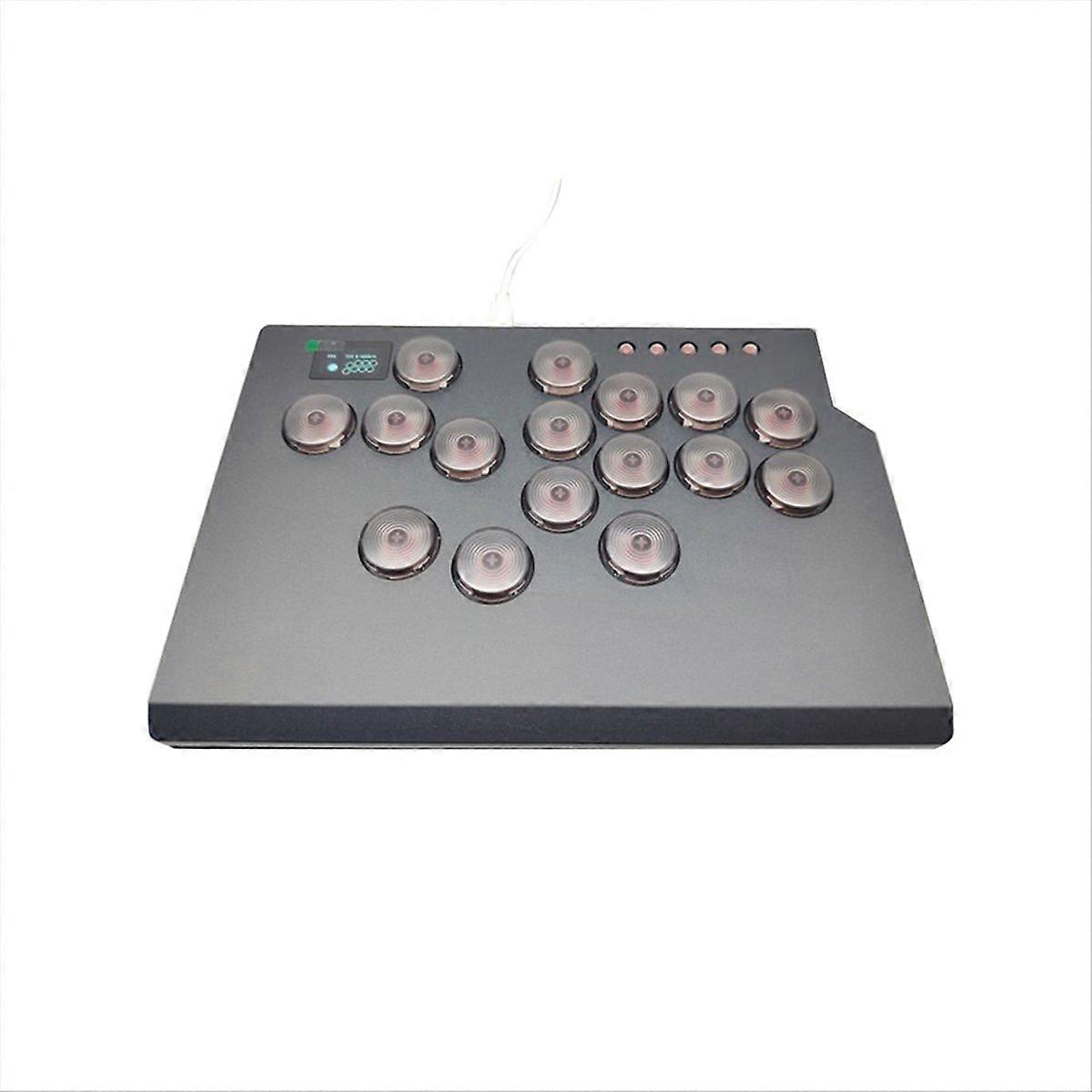 16Keys Game Keyboard Leverless Controller Fighting Gaming Joystick B