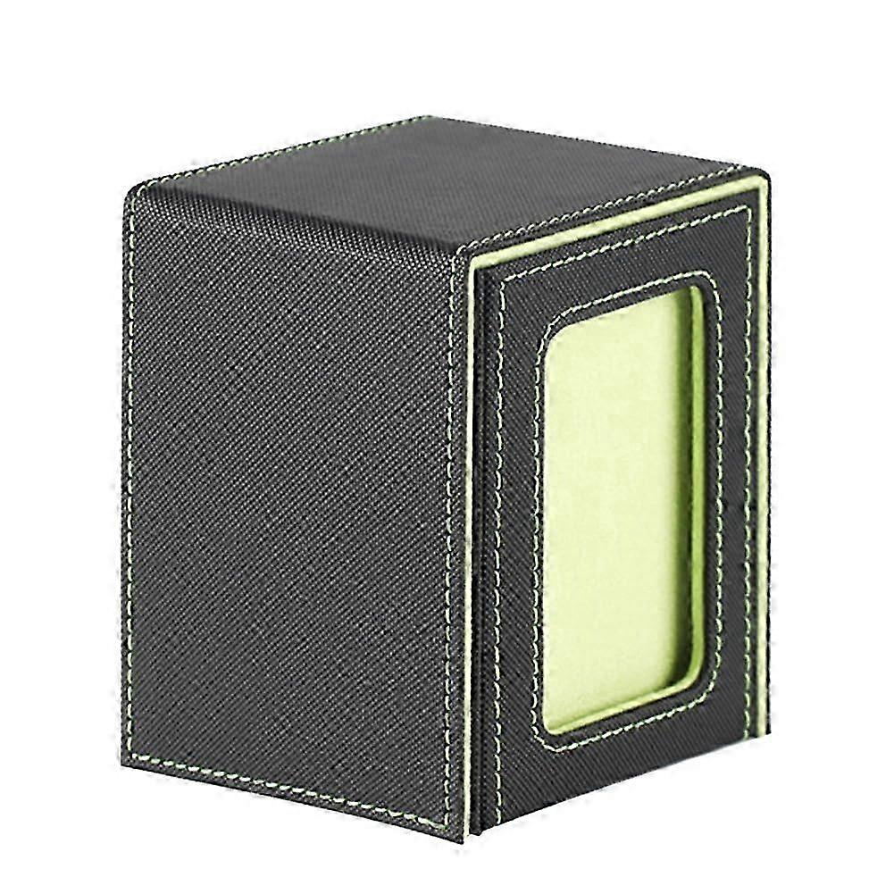 2025 Card Storage Box for Trading Cards, Card Deck Box with Viewing Window, Card Deck Case, Green Ref: 1299
