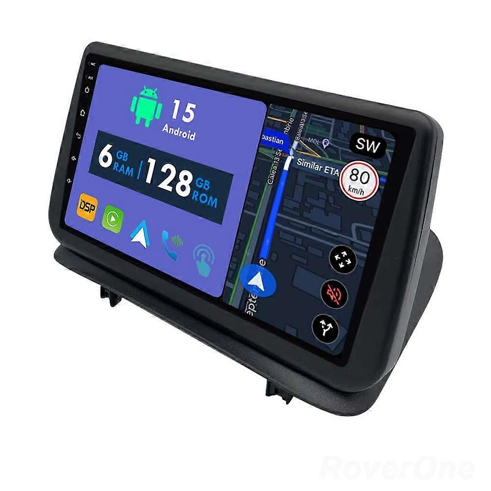 Car Radio 6G+128G CarPlay GPS Navigation Head Unit for Renault Clio 3 2005 - 2014 Android Auto Bluetooth Stereo Touch Screen