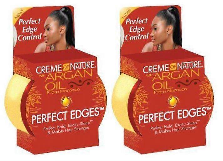 Creme Of Nature Argan Oil Perfect Edges Control Jar (66ml) (2 Pack)