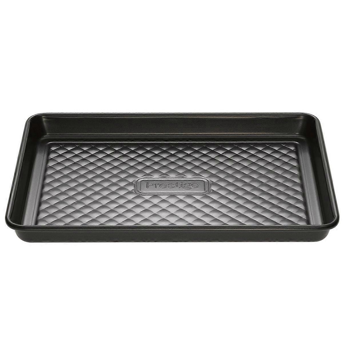 Prestige Inspire Baking Tray Black Steel Rectangular Non Stick Bakeware - Small