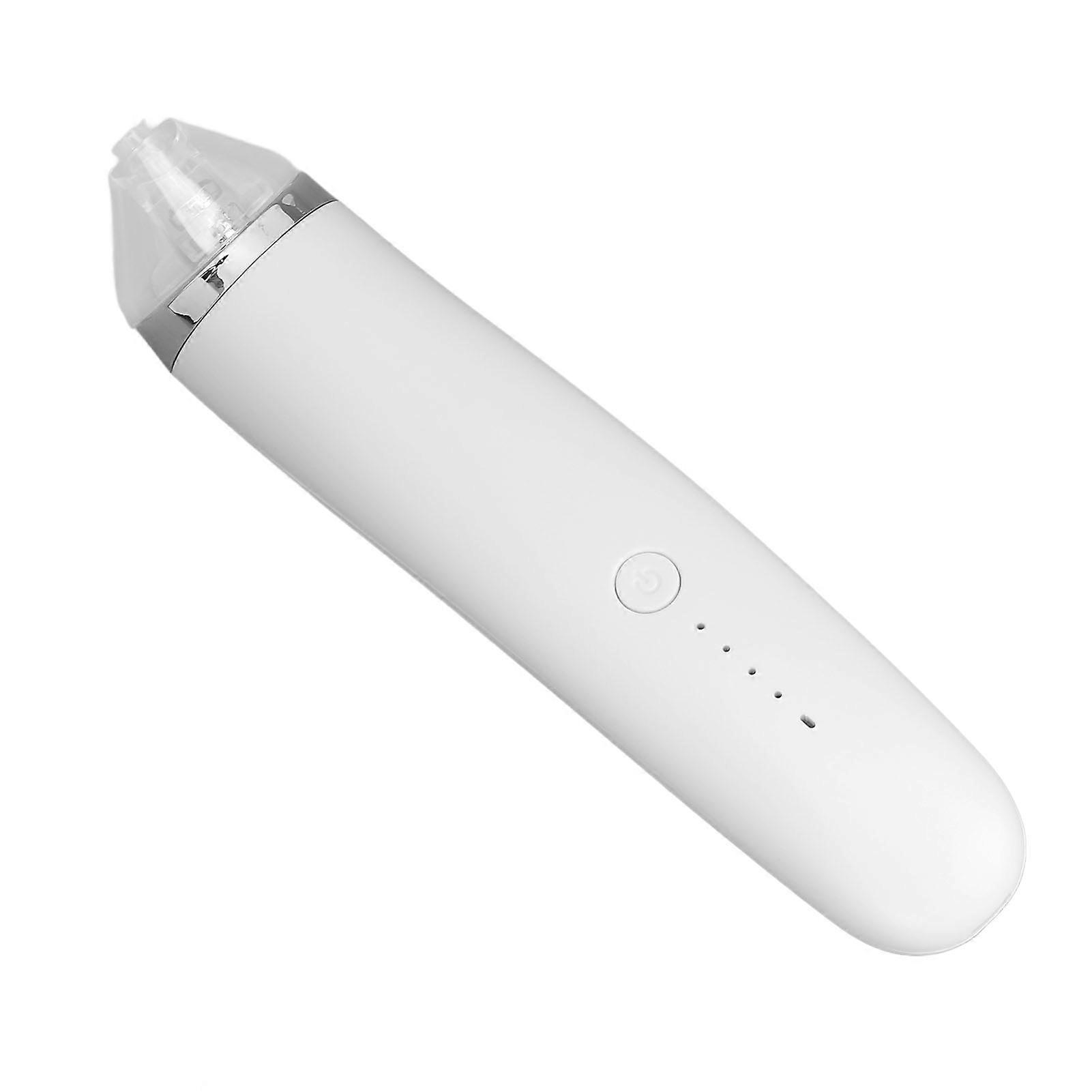 Blackhead Suction Device Electric Negative Pressure 4 Levels Pore Cleaner Pimple Blackhead Extractor with 3 Suction Heads White 