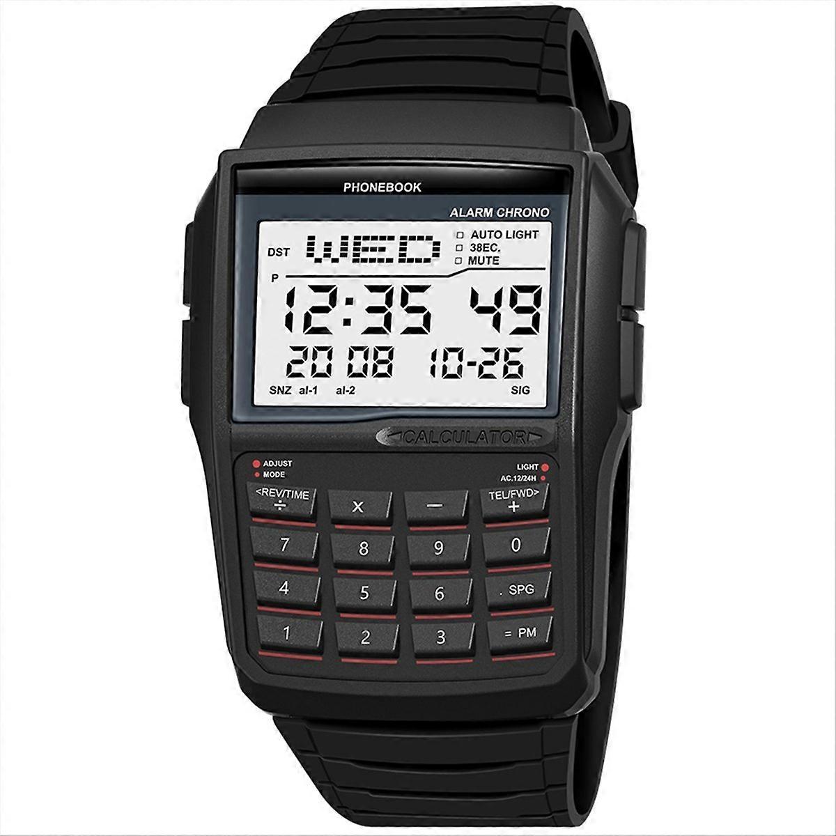 LED Electronic Watch Digital Sports Multifunction Calculator Watch