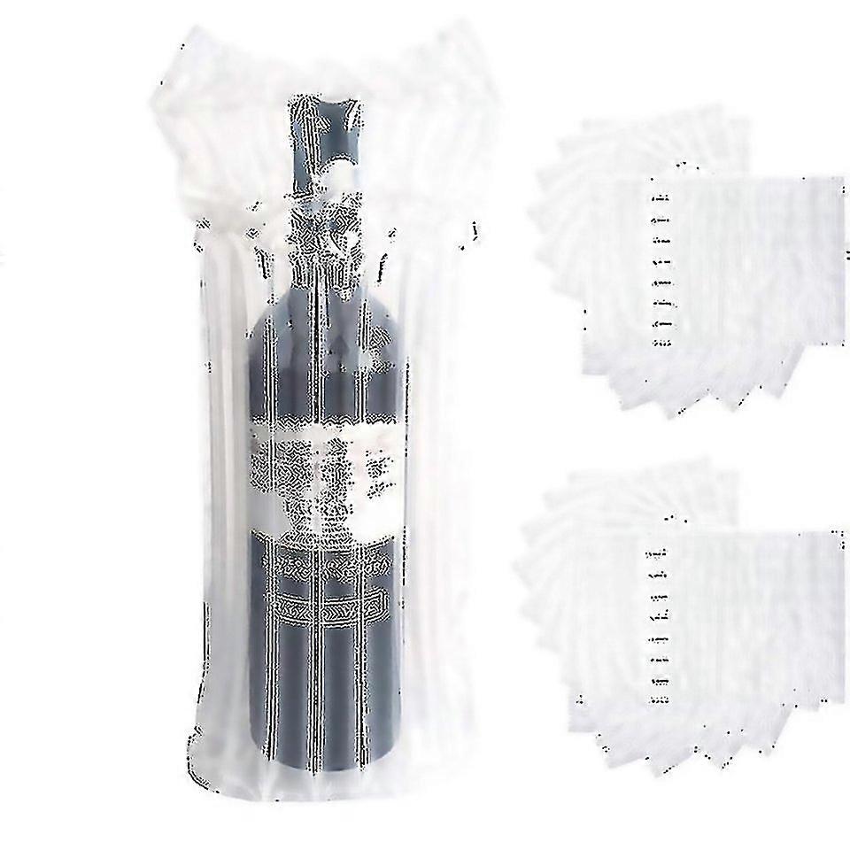 For 20 Pack Wine Bottle Protector Sleeves Antishock Inflatable Wine Glass Bottle Packaging Protector