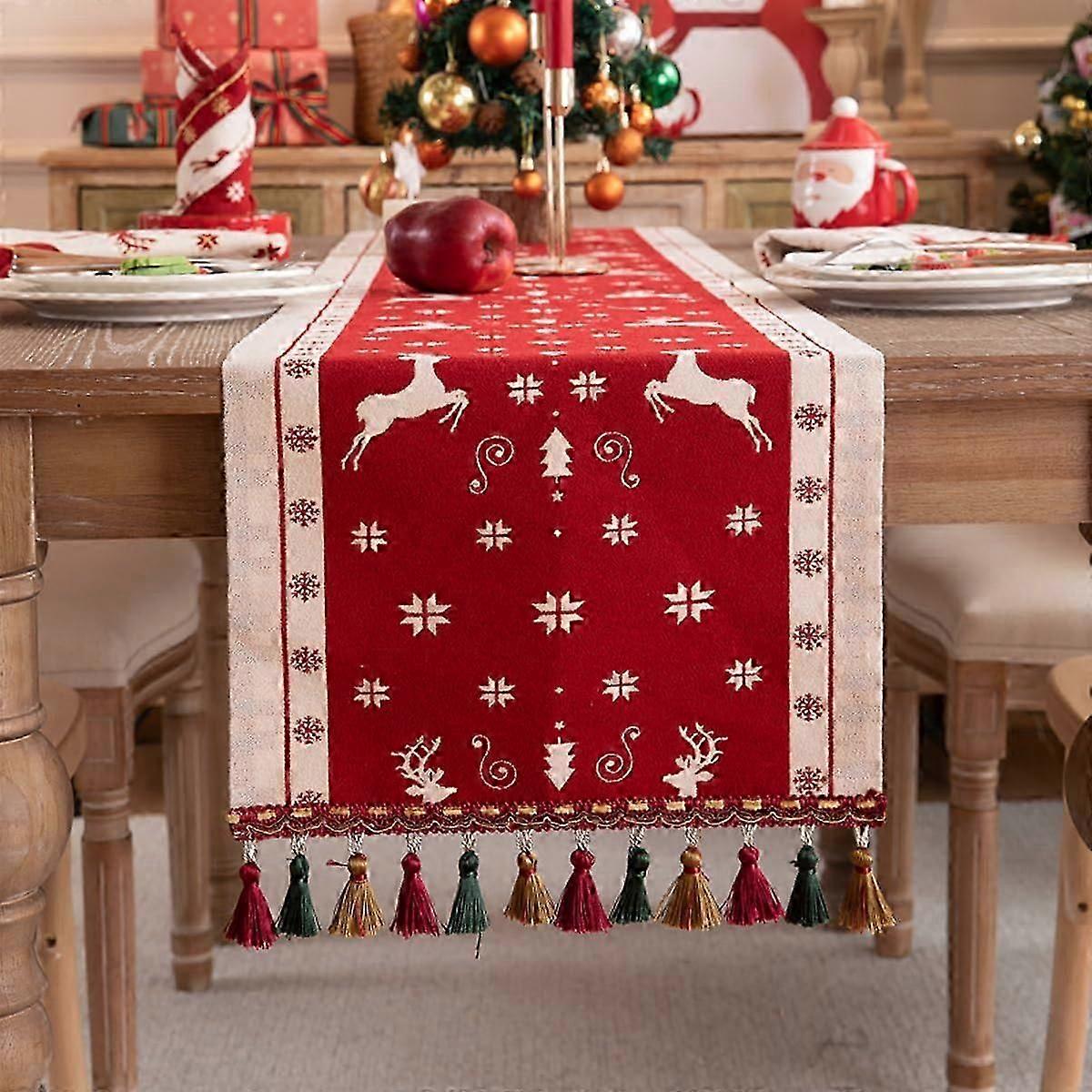 Table runner, tablecloth, Christmas decorations, table decorations, atmosphere