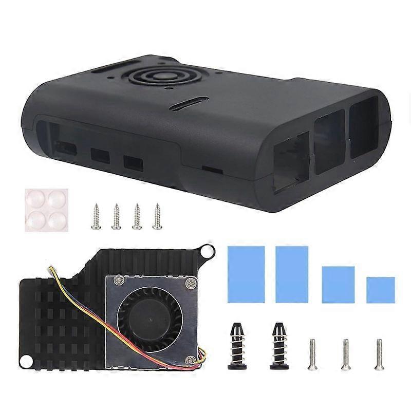 Active Cooling Fan Case for RaspberryPi5 RPI5 8GB/4GB/2GB/1GB Protector