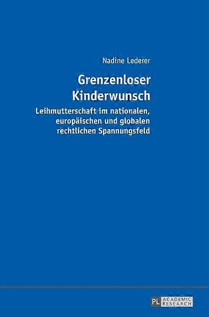 Grenzenloser Kinderwunsch by Nadine Lederer Hardback Book