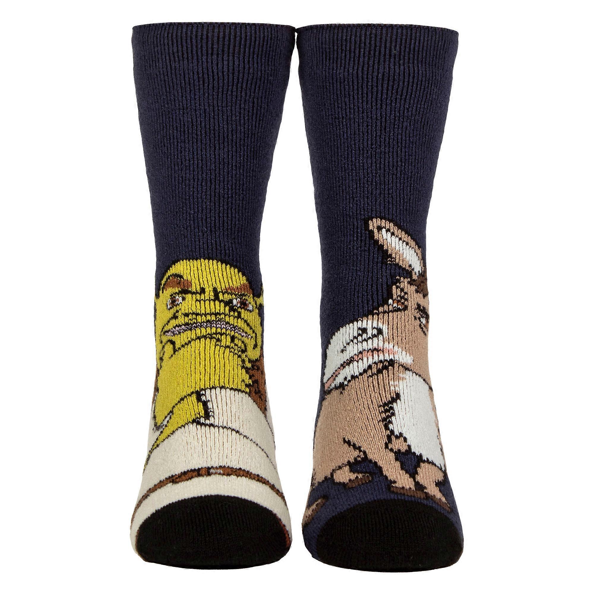 Heat Holders - Mens Thermal Shrek Patterned Soft Warm Socks