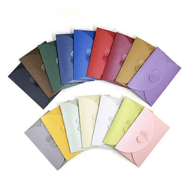 Mini gavekortkonvolutter Håndlagde frøkonvolutter Søte kraftpapirkonvolutter med hjertelås