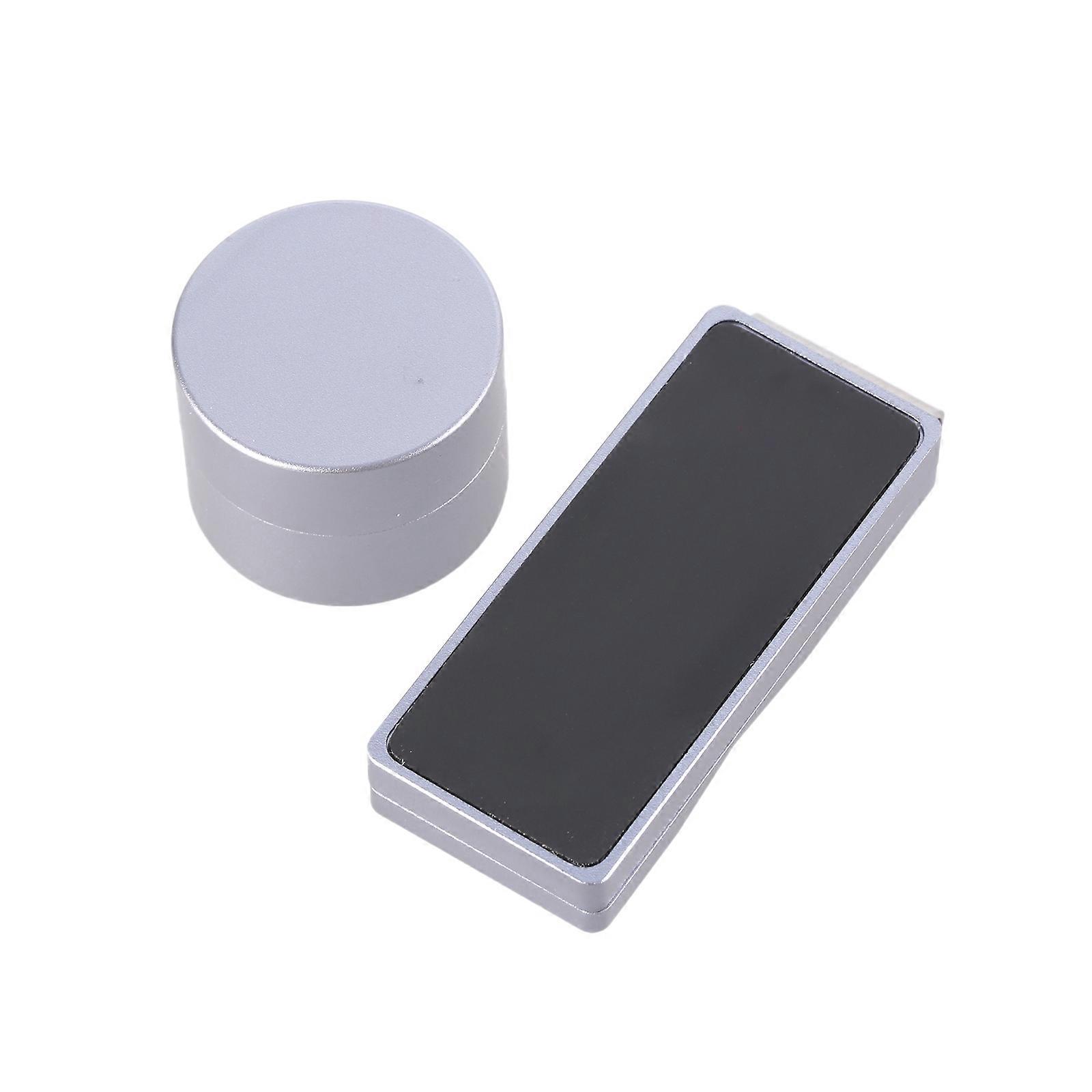 Pool Chalks Holder with Belt Clip Billiard Chalks Case Portable Magnetic Billiard Cue Chalks Box for Snooker Player  Light Grey