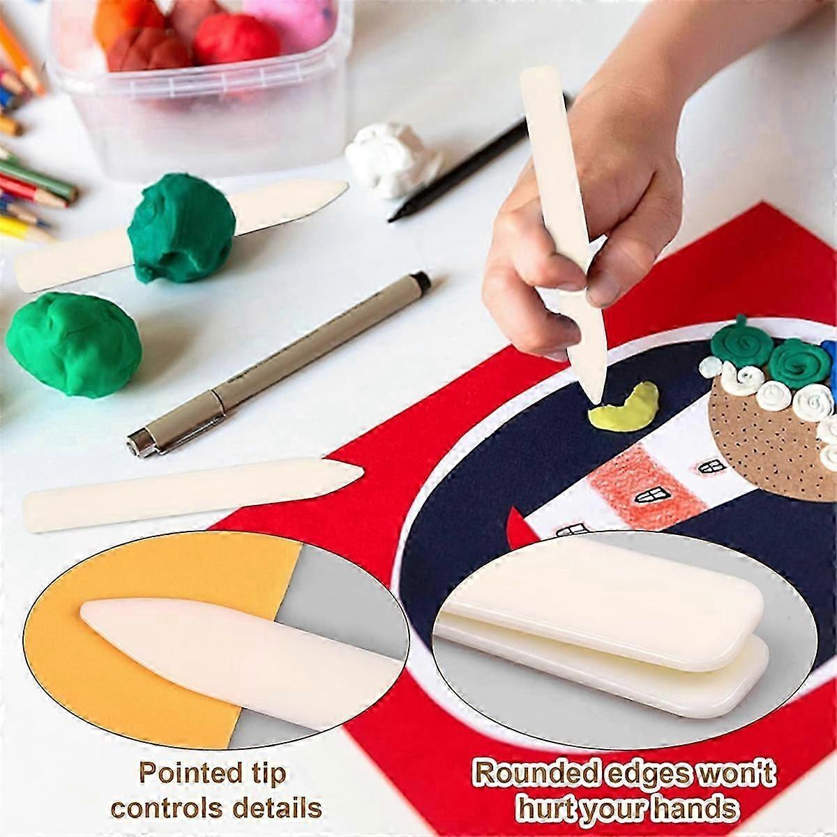 20Pack Bone Folder Tool,Plastic Bone Folder Crafts Scrapbooking Tool