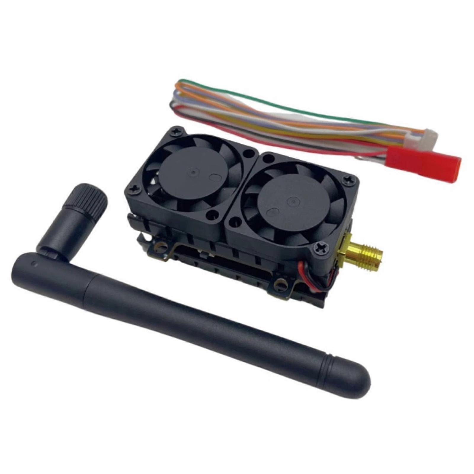 5.5W 48CH FPV Transmitter 48 Channel Power Adjustable For Long Ranges Stable Transmission In Photography Multicolor