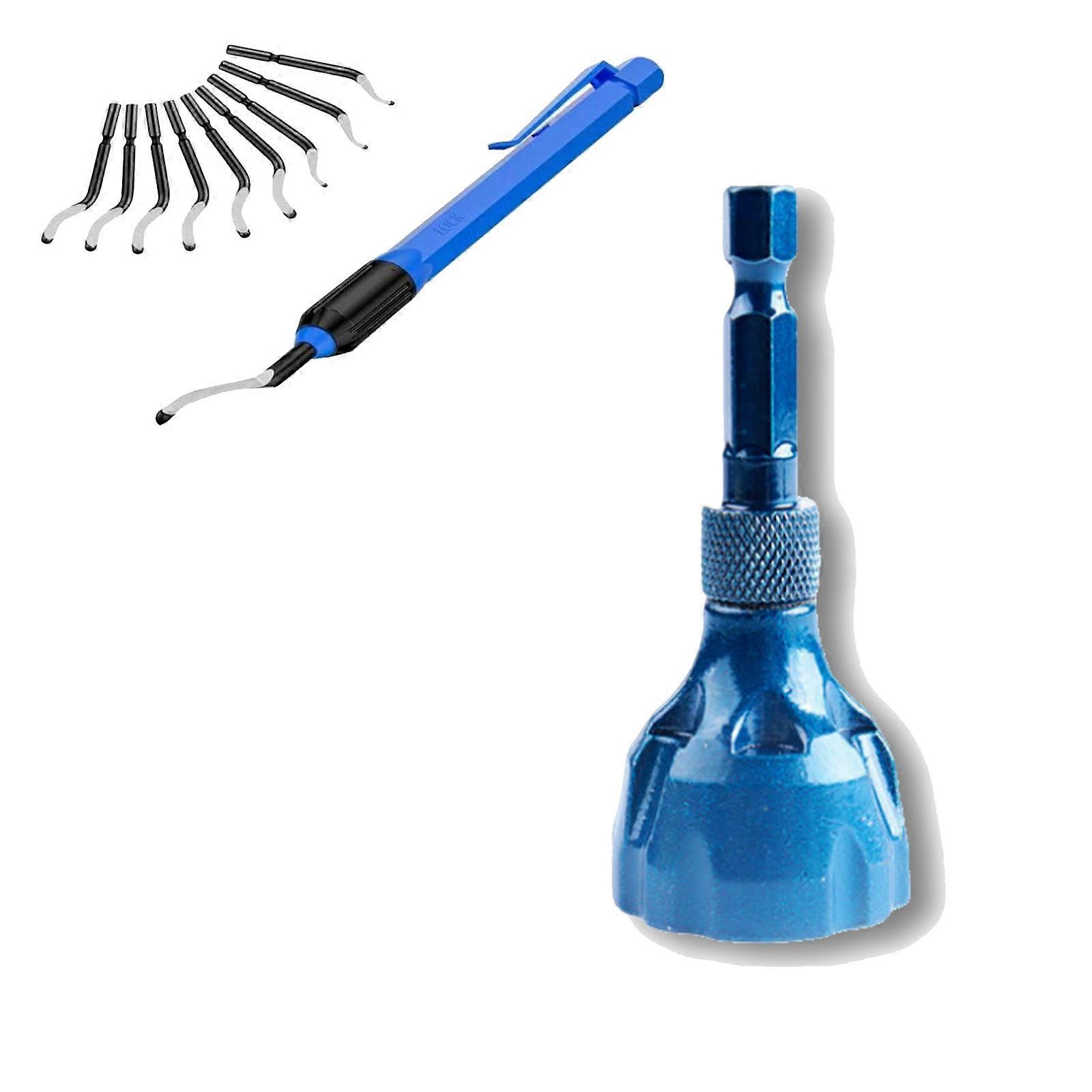 2PCS Screw Deburring Chamfering Cutter For Thread Trimming And Screw Repair Tool With Double Measurements Multicolor