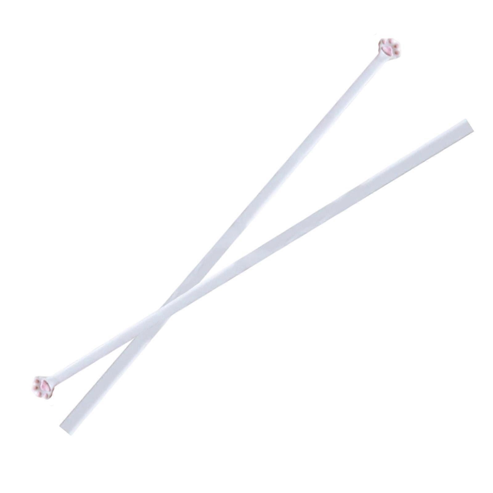 Portable Paws Print Decorated Chopsticks Durable Plastic Construction Clamping Tool For Repeated Restaurant Use Multicolor