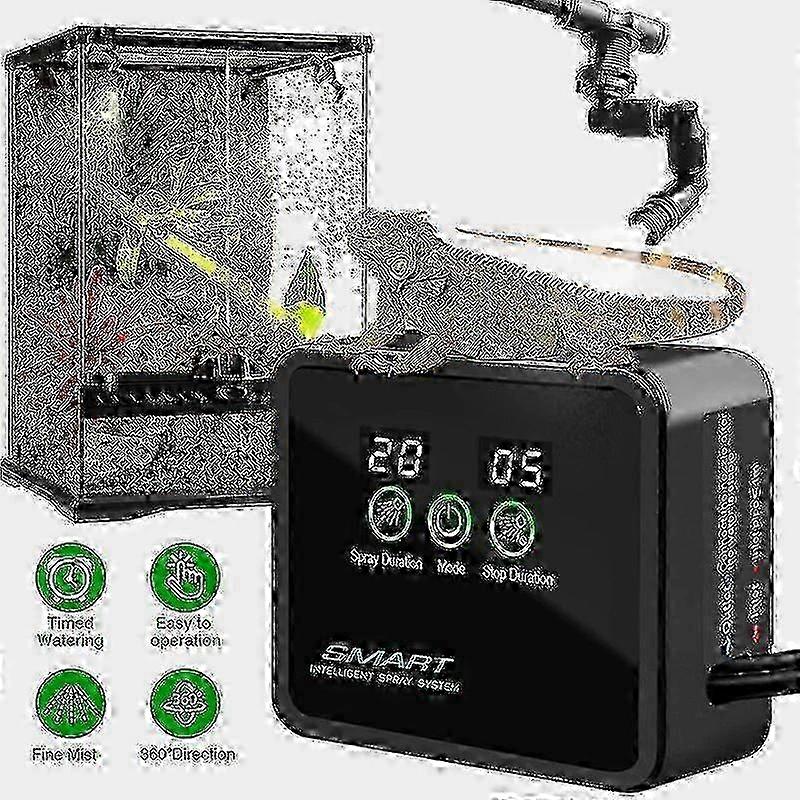 Electronic Timer Controlled Humidifier System for Intelligent Terrarium Spraying