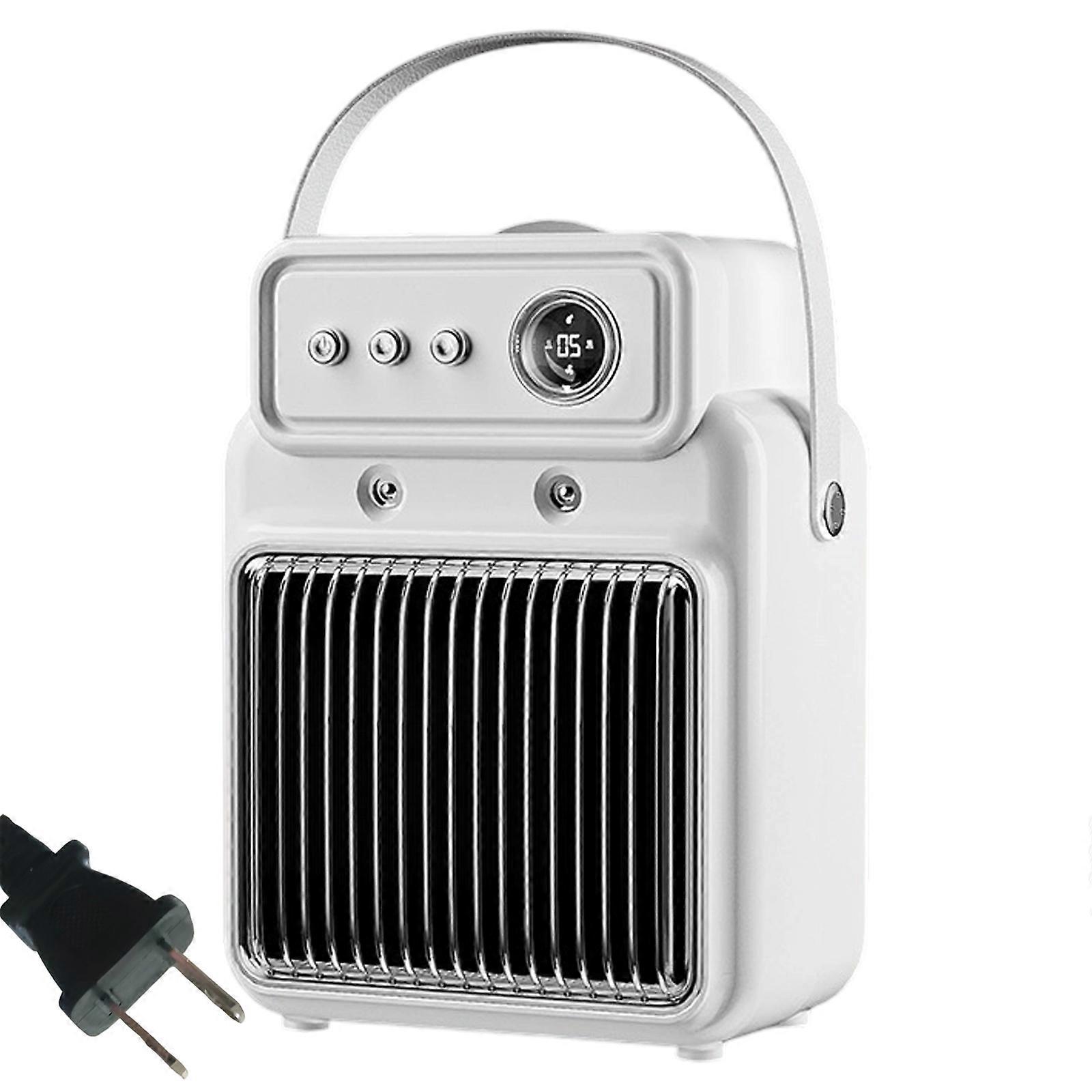 Portable 110V 1200W PTC Electric Heater Automatic Temperature Control Desktop Humidifying Bedroom Heating Fast Heater  White