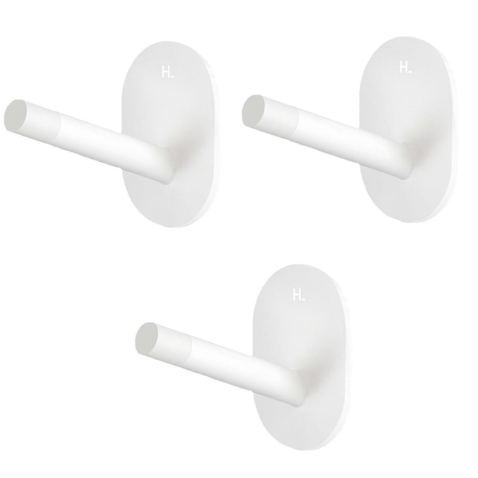 Set of 3 Practical ABS Hook Adhesive Hooks Space Saving Branch Hooks Durable and Reusable Hooks for Home Office and Car Multicolor