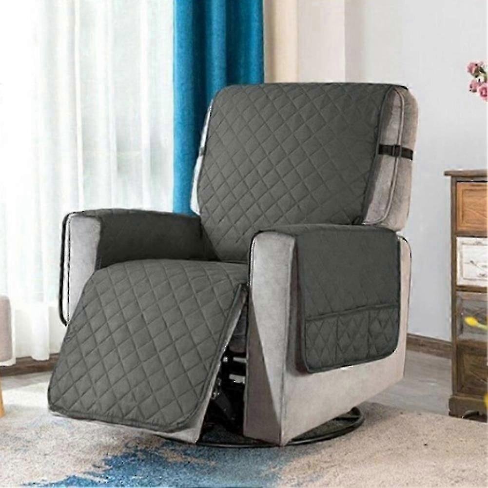 Recliner sofa cover with side pockets