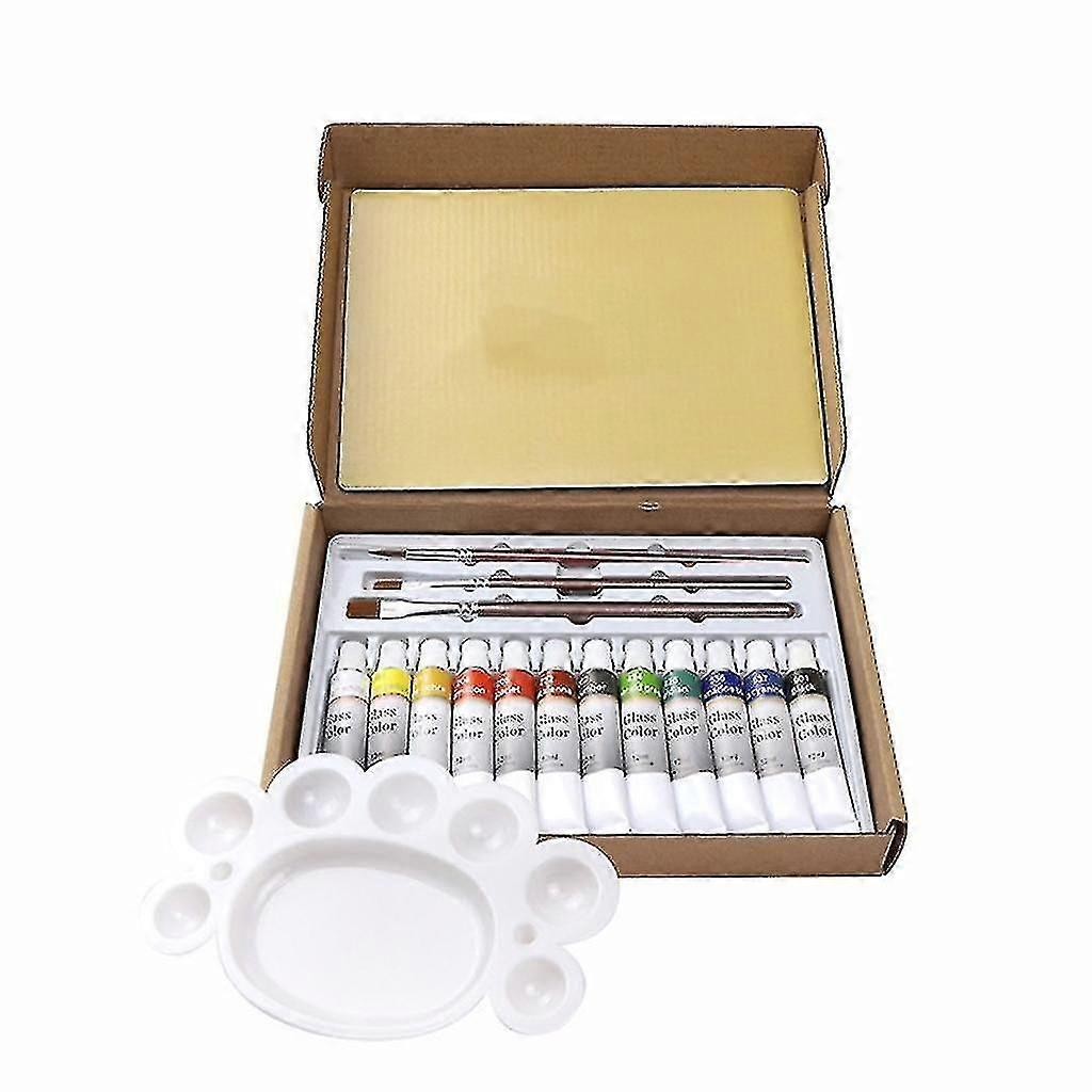 12/24 لون فن الفخار السيراميك الصباغ المحمولة مجموعة اللون تحت التزجيج Powder_p