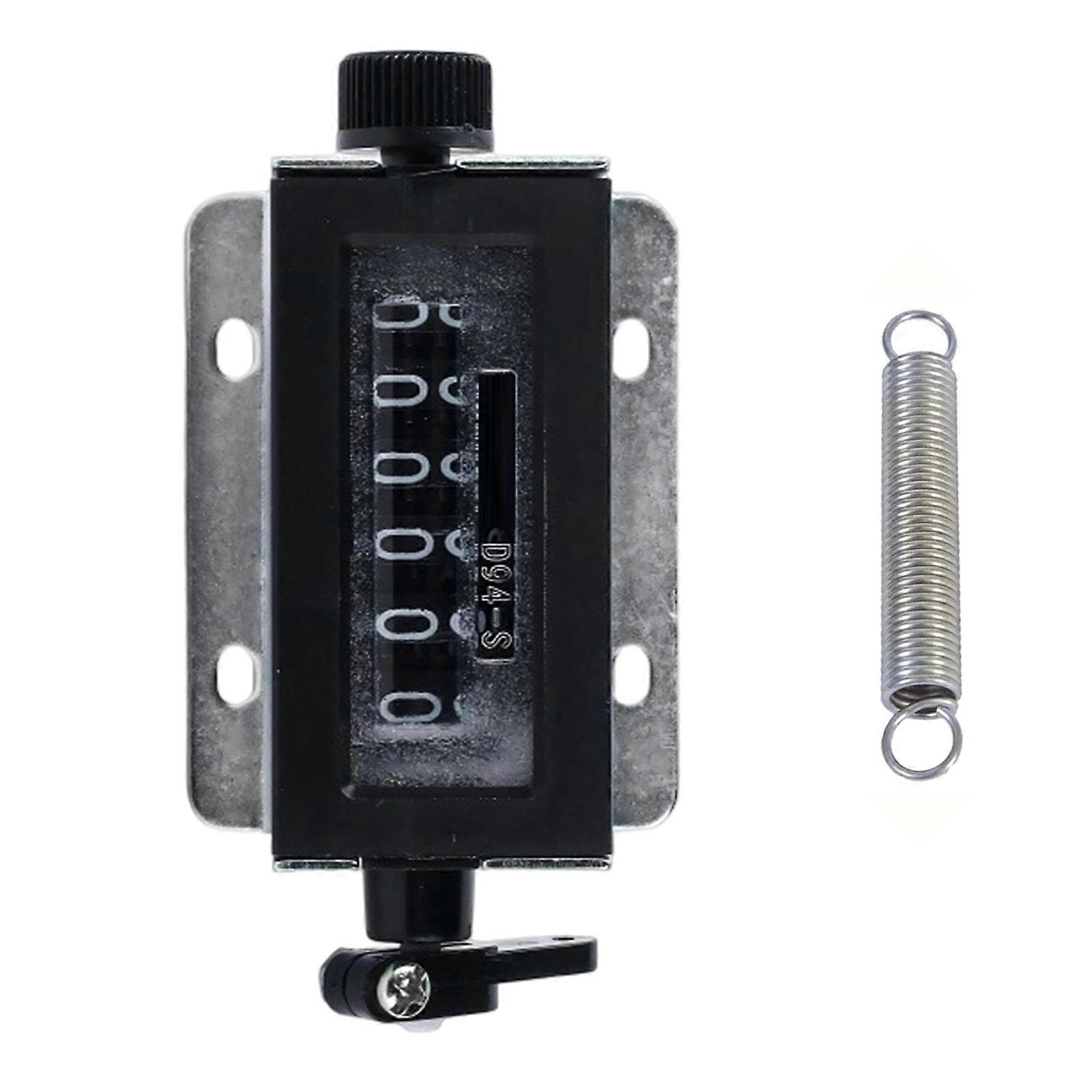 5 Digit/6 Digit Industrial Punch Counting Device Manual Counter Mechanical Resettable Hand Pull Strokes Clickers Counter Multicolor