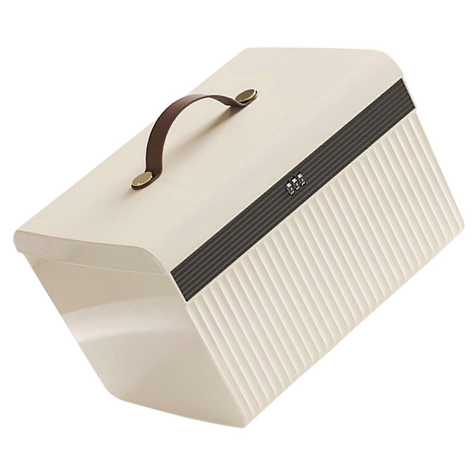 Combination Lock Lockable Box Portable Storage Box for Valuables