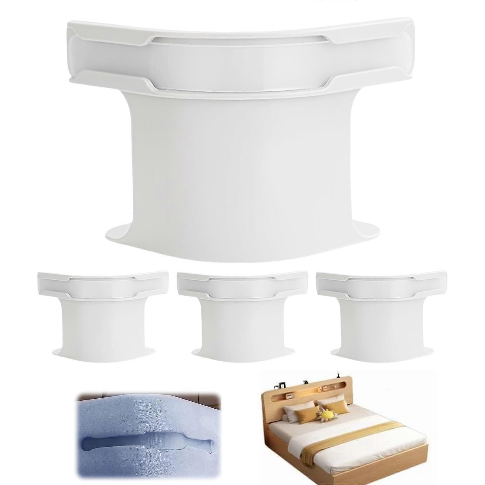 Sheet holder with locking strips, non-slip and removable clips, for all bed sizes