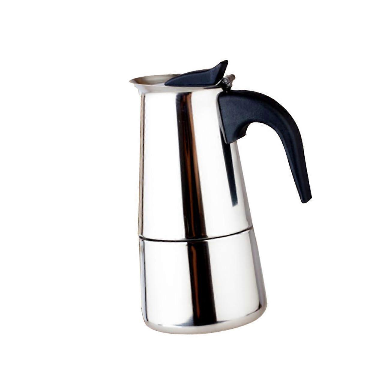 450ml Stainless Steel Coffee Pot with Controlled Pouring and Ergonomic Grip for Home and Café