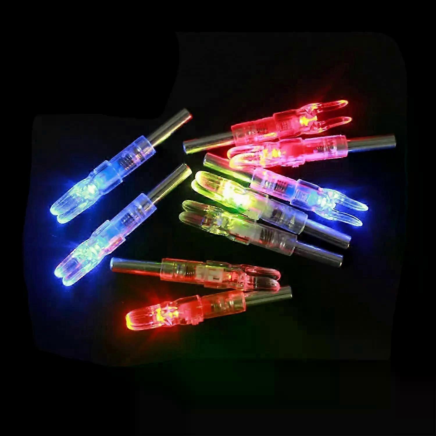 LED Lighted Nocks Arrow Nock Tail with 244/62mm Inside Diameter Automatic Luminous Archery Arrow Nocks for Hunting 3Pack
