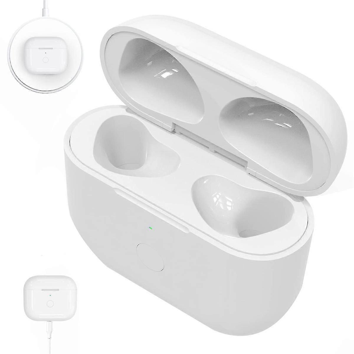 Earphone Charger Case compatible with 3 Charging Case 450Mah Wireless Charging Case Bluetooth Sync Quick-Pairing Button