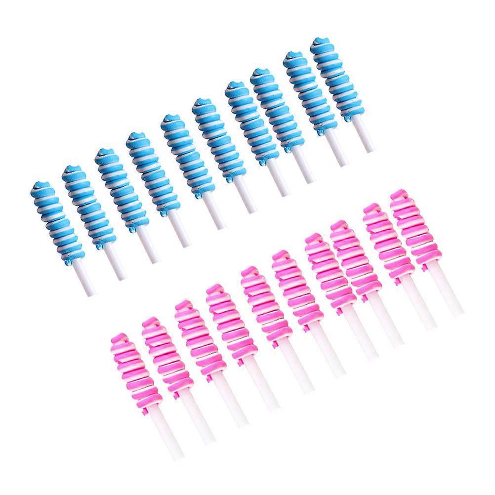 Pencil Case Accessories Roll Lollipop Craft for DIY Use 20Pcs Set Assorted Color