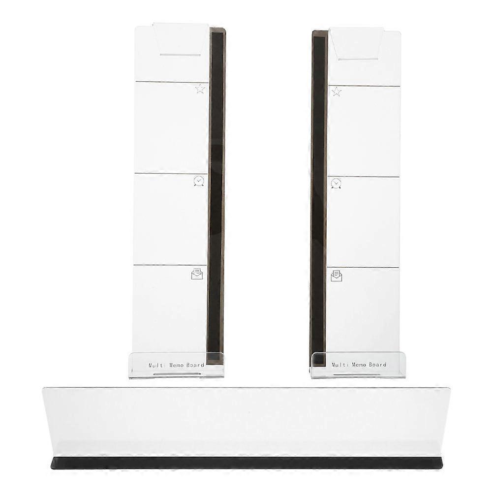 Acrylic Monitor Memo Board for Computer Use 3Pcs Transparent Note Holder