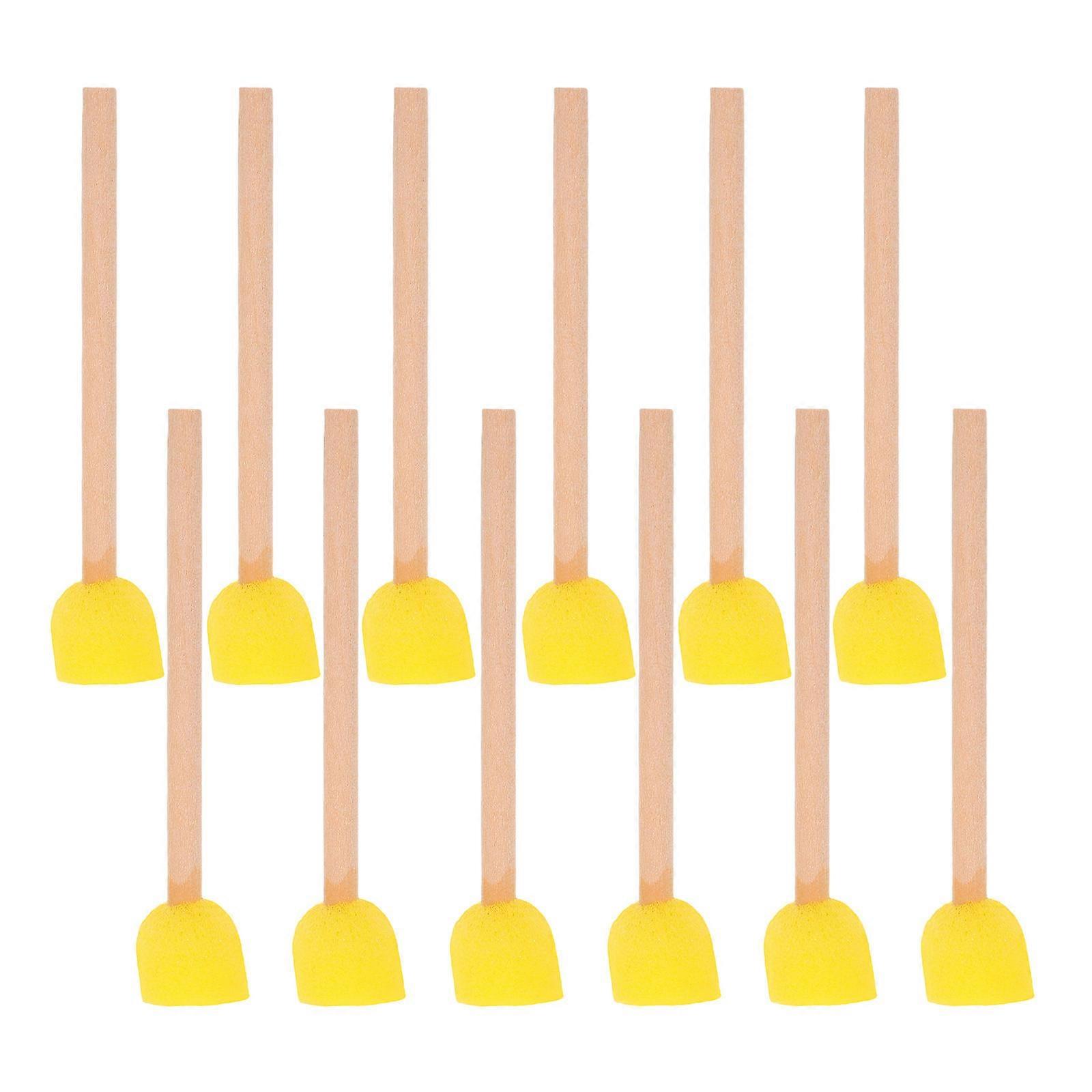 Sponge Paint Brushes for Kids DIY Art Projects Round Brush 100Pcs