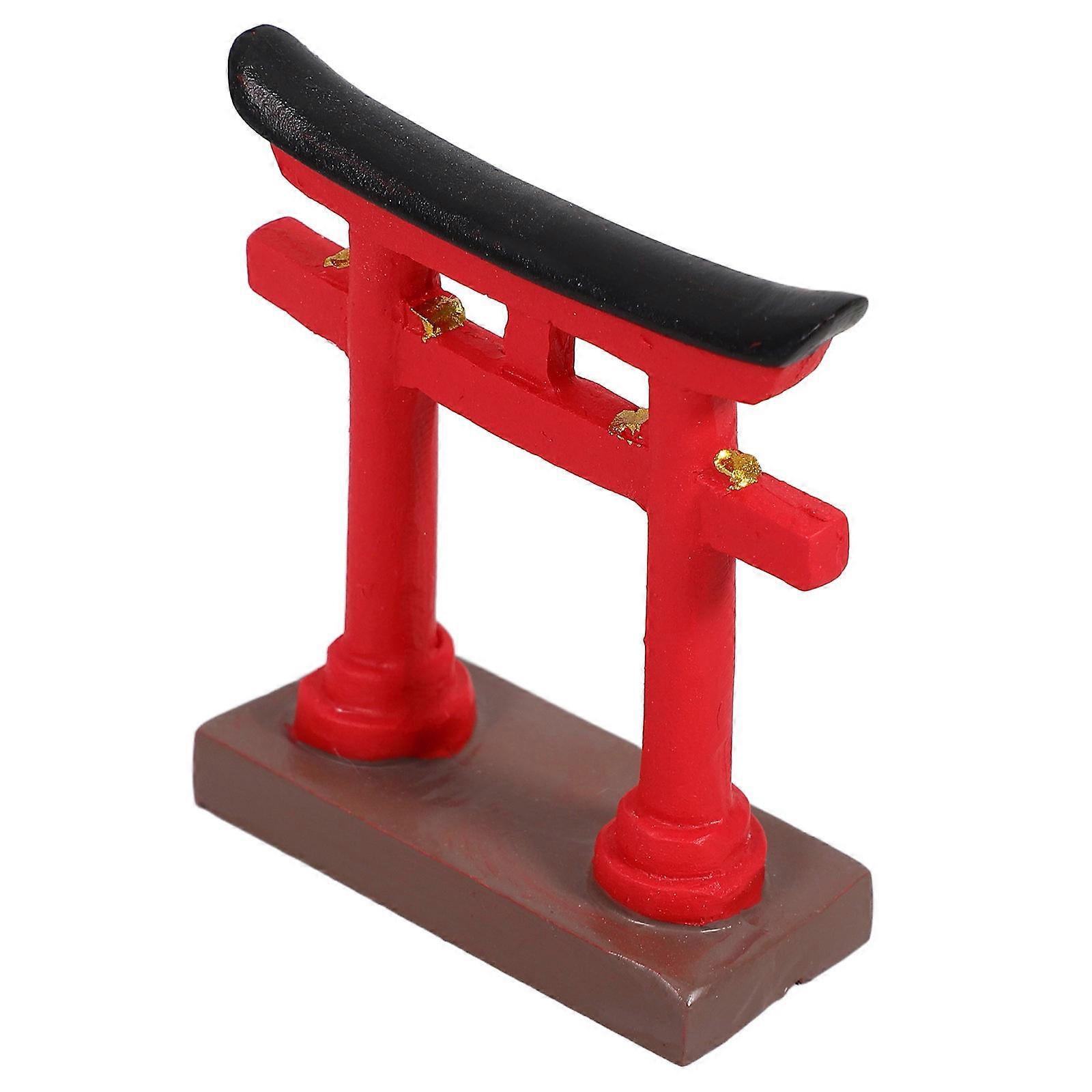 Miniature Torii Gate Micro Landscape Decoration for Garden Micro Decor