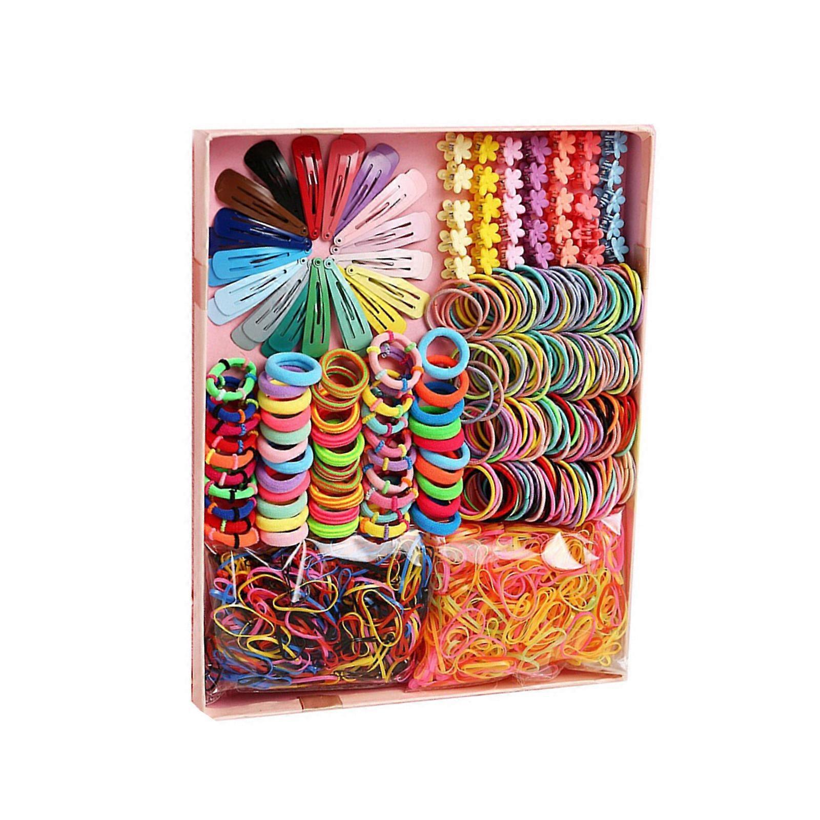 Ensemble de chouchous et épingles à cheveux colorés 2024 pour femmes, multicolore