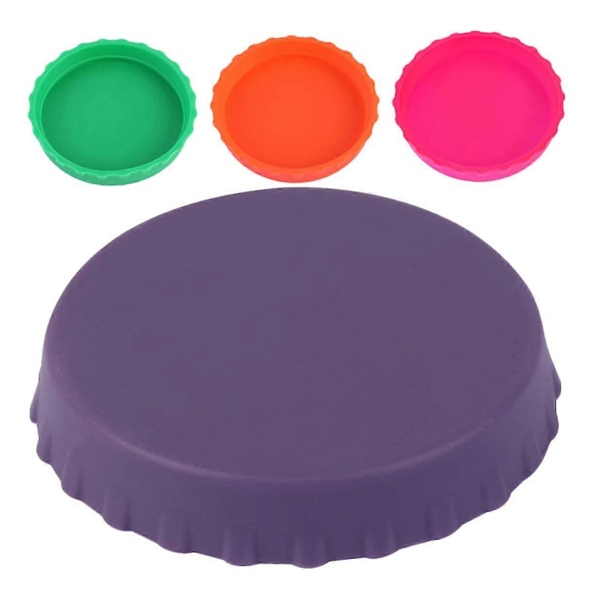 4pcs Silicone Can Lids Airtight Leakproof Covers Keep Drinks Fresh Reusable Soda Beer Sealers