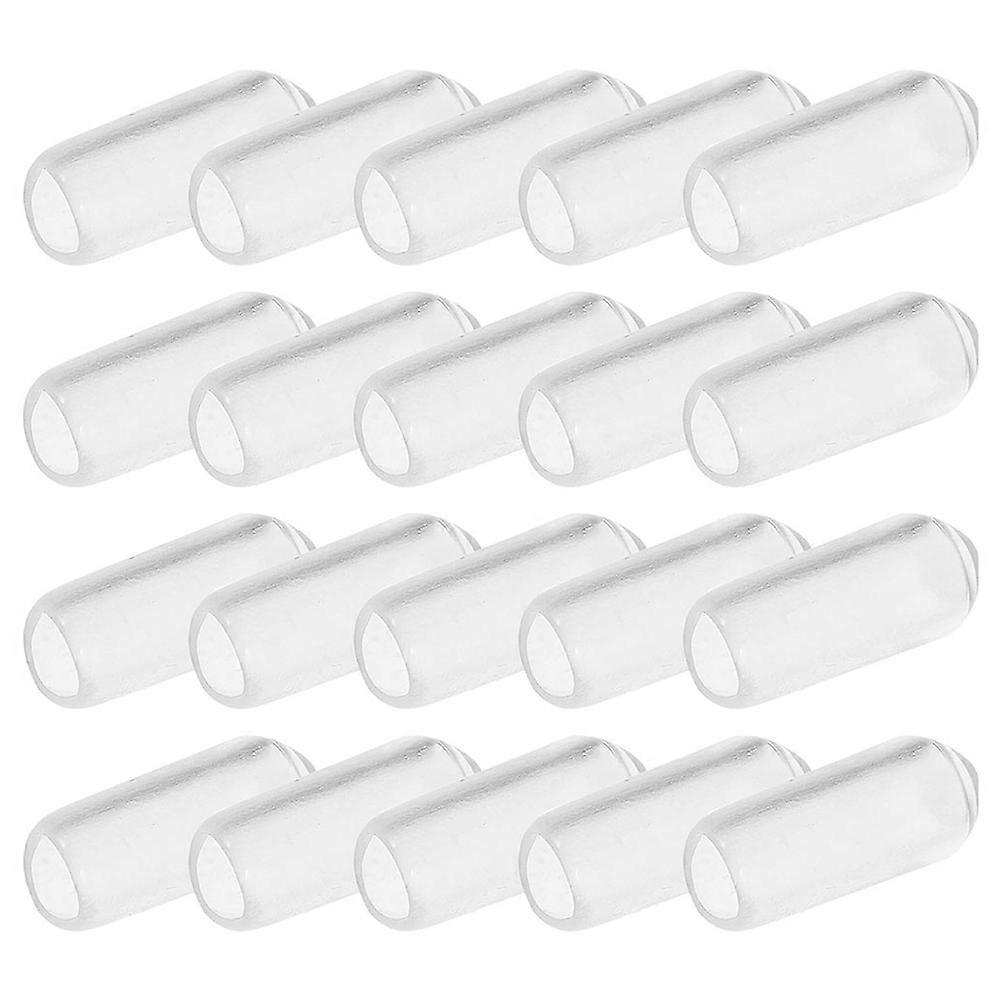 Embouts de protection transparents en caoutchouc pour élastiques à cheveux (200 pièces)