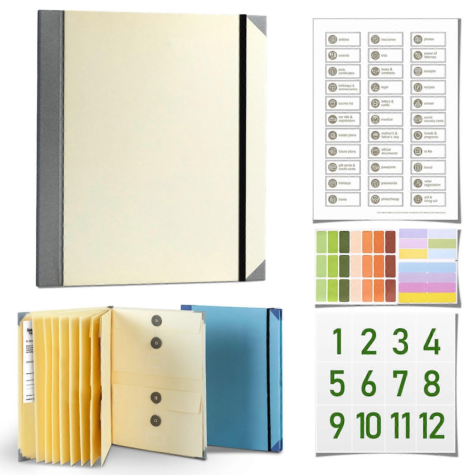 1pcs In Case I Go Missing Binder Manila Pocket Folder Organ Folder