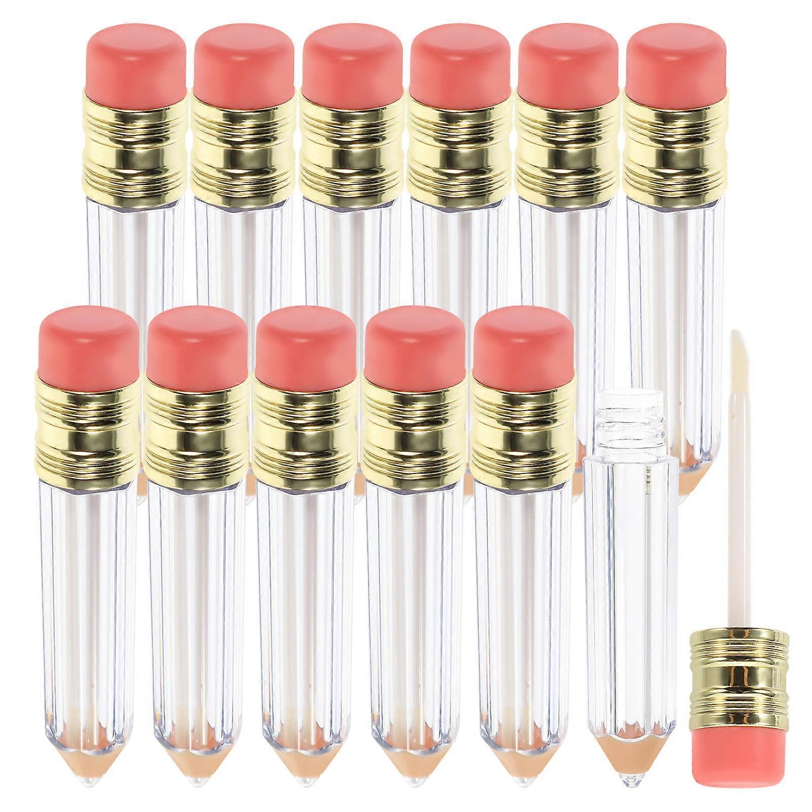 Lip Gloss Tubes Clear Style for Storage Use 12Pcs Pencil Containers