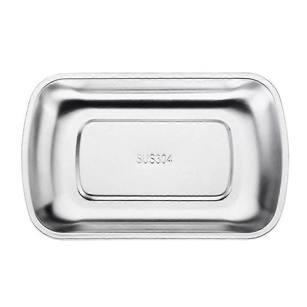 Lightweight Stainless Steel Tray Rectangular Food Tray for 3Pcs