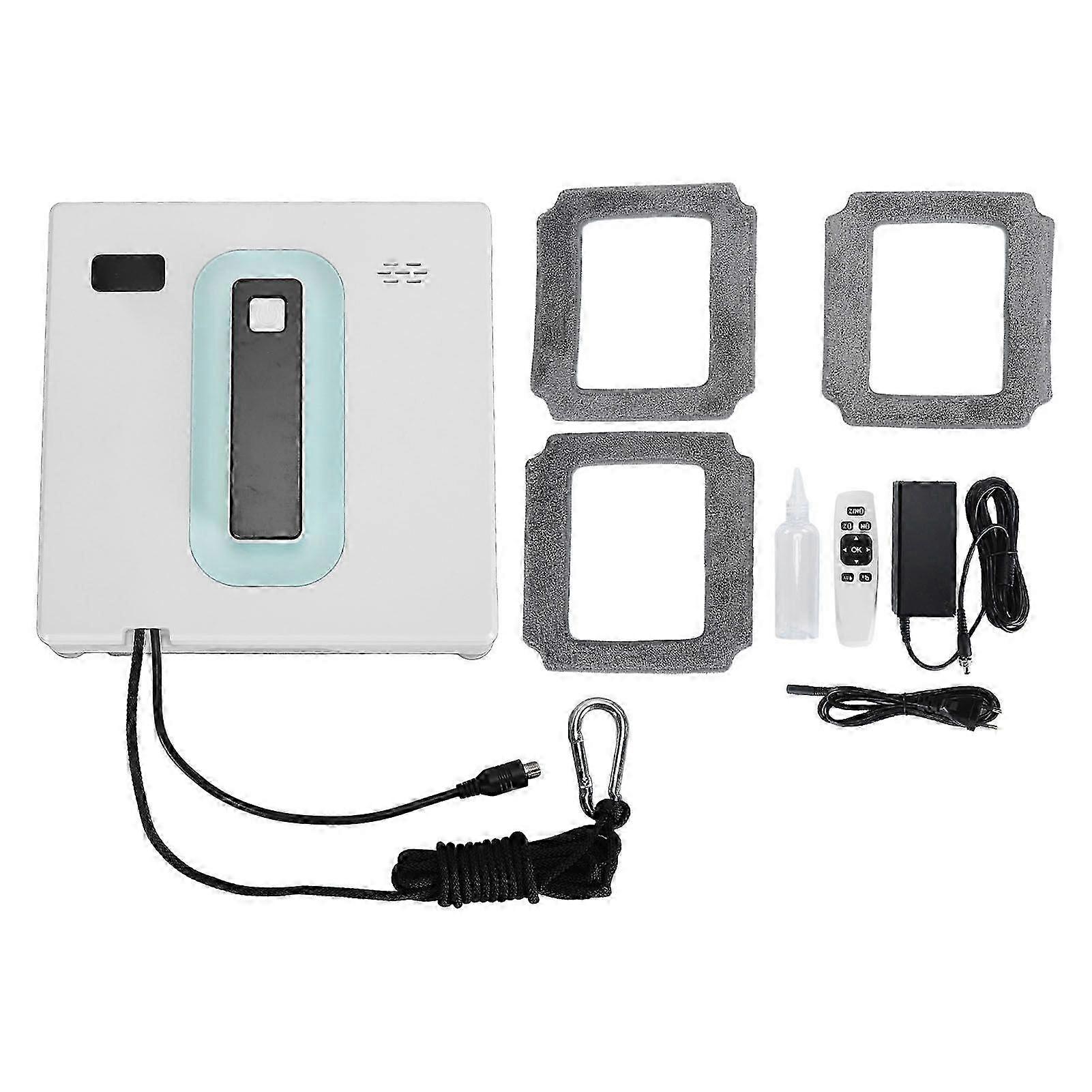 Window Cleaning Robot 2 Way Automatic Spray 2500Pa Intelligent Robotic Window Vacuum Cleaner with Voice Prompt for Tile 100240V