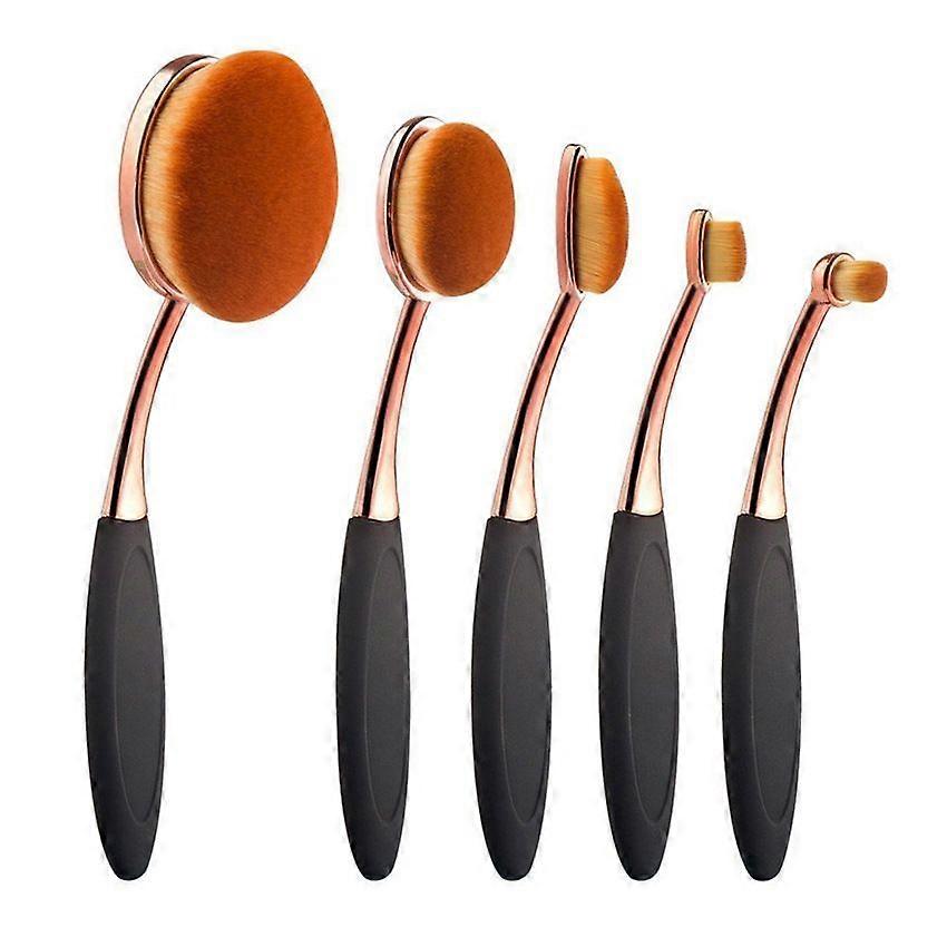 Oval Large makeup brushes Fast Flawless Application Cream,5 pack fast