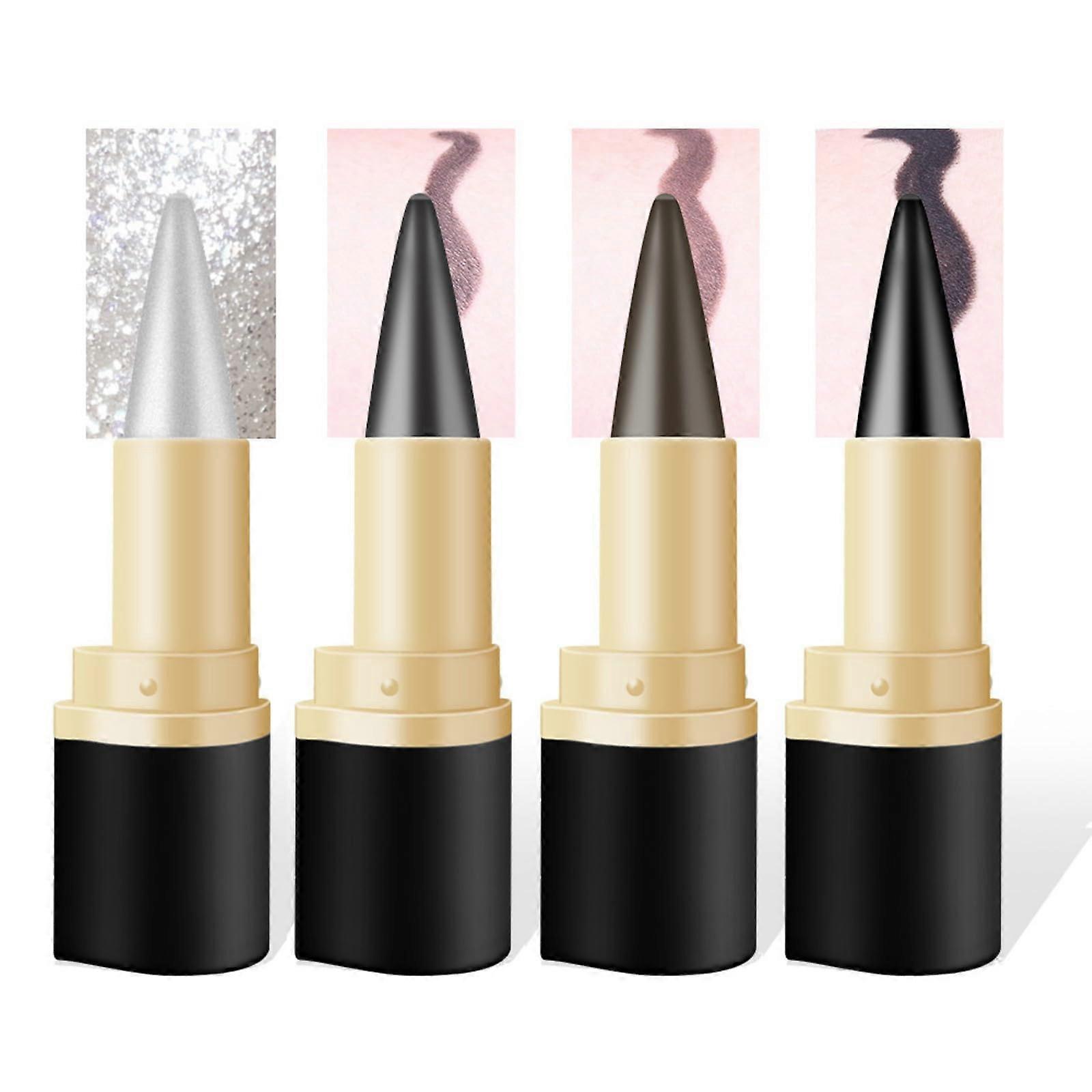 Gel Eyeliner Pencil Set Waterproof Smudgeproof Multifunctional Makeup for Eyeshadow and Brows