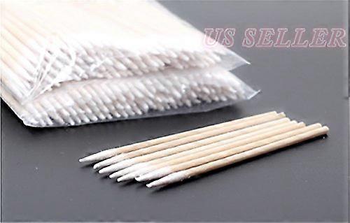 Cotton Swabs Pointed with Durable Birch Handle for Makeup, Microblading and Tattoo 100 Pack