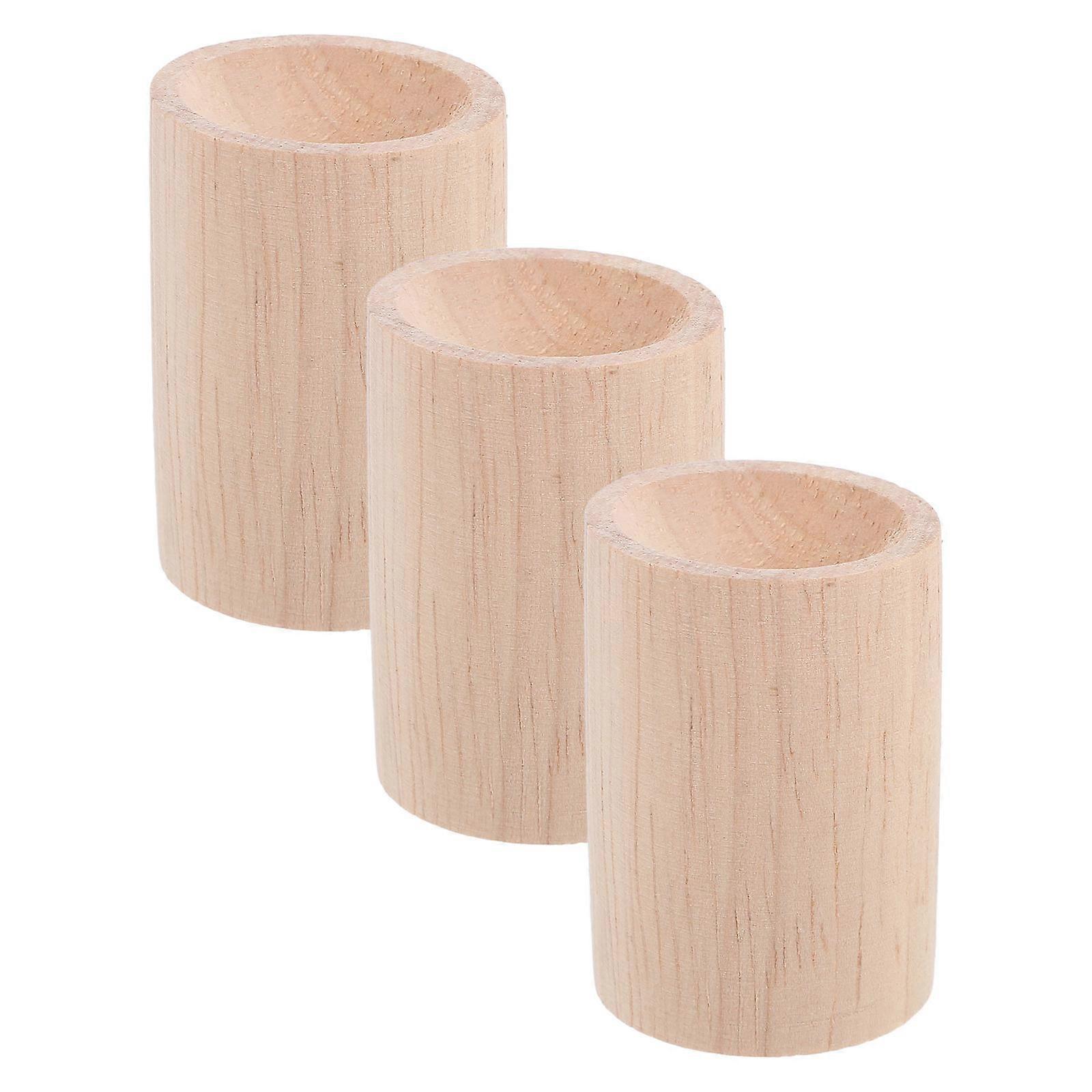 3Pcs Wood Diffuser Essential Oil Natural Wooden Aroma Diffused Block Set Replacement
