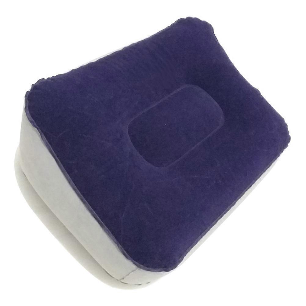 Inflatable Foot Rest Pillow with Soft Flocking Material for Home Use Multi Color