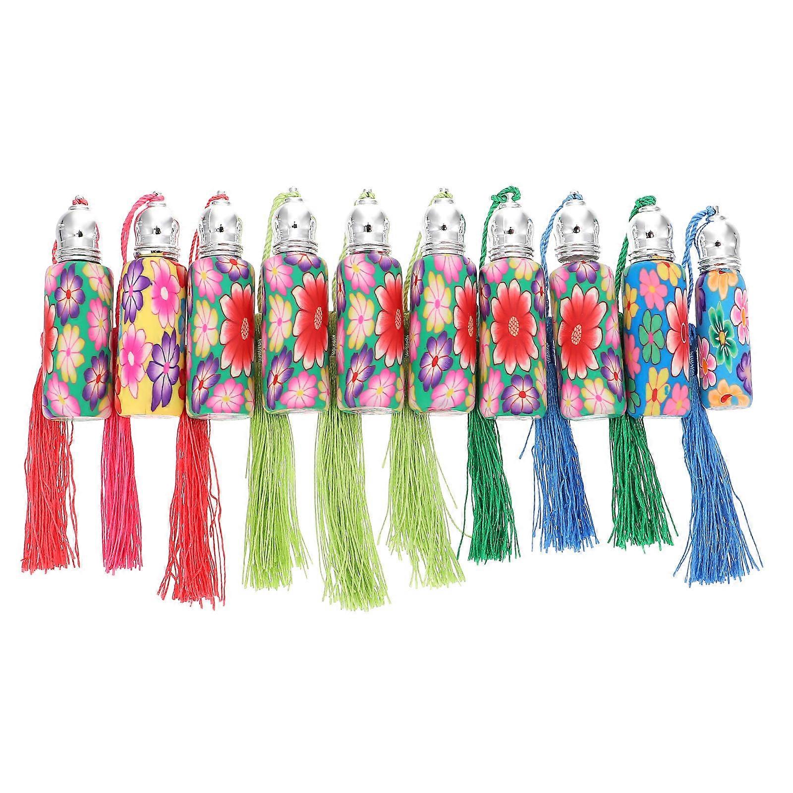 Glass Roller Bottle Essential Oil Bottle for Dispensing 10Pcs Set