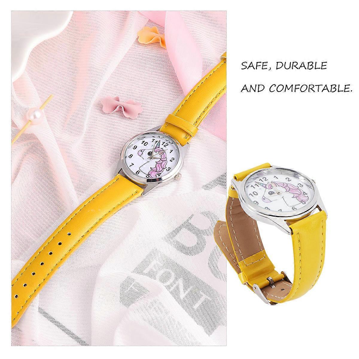 Unicorn Pattern Wrist Watch for Kids Use with Adjustable