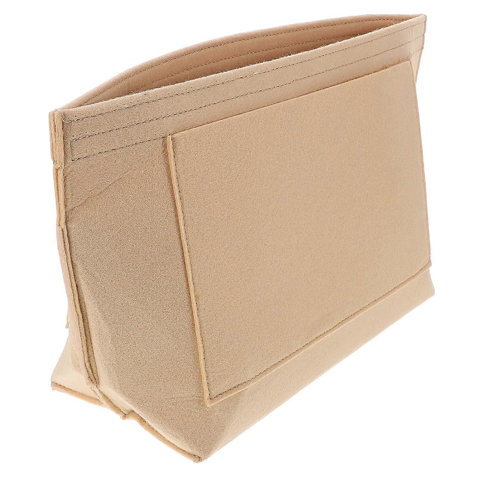 Bag Organizer Insert Felt Handbag Organizer for Storage 5Pcs Beige Liner