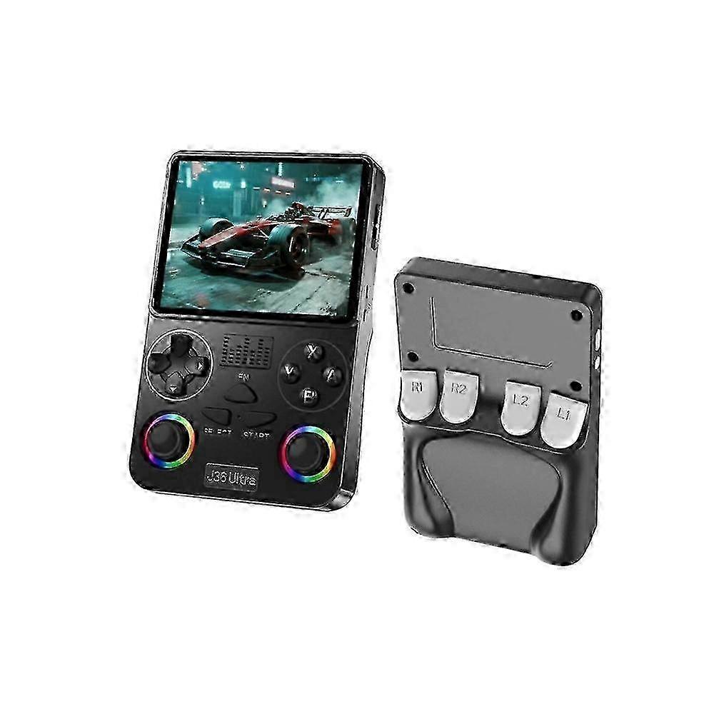 J36 Retro Handheld Game Console 3.5 Inch IPS Display RGB Joystick Multiplayer Play